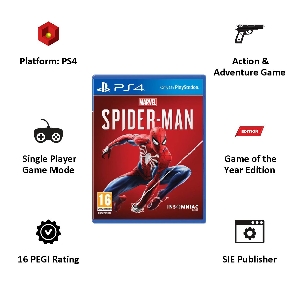 Buy PS4 Game (Marvel SpiderMan) online Croma